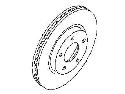 Nissan 40206-JA00B Rotor Disc Brake Front