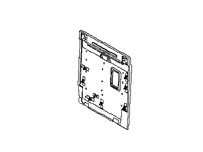 Nissan 89655-ZS00A Back Panel Assembly,Carpet