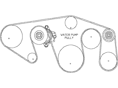 Nissan 02117-90513 Fan & Alternator Belt