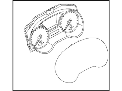 Nissan 24810-9PF0A Instrument Cluster Assembly