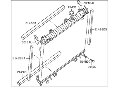 Nissan 21410-9CA1A Radiator Assy