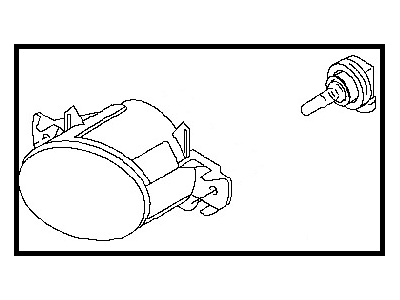 Nissan 26150-8994A Fog Lamp Assy-RH