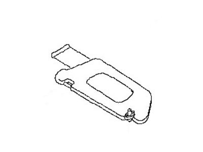 Nissan 96401-JB16A Left Sun Visor Assembly