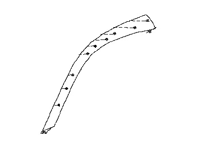 Nissan 76836-CF50B Finisher-Front Pillar RH