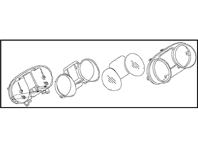 Nissan 24810-1VX0A Instrument Speedometer Cluster