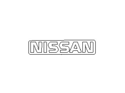 Nissan 62890-32F00 Black Front Grill Emblem