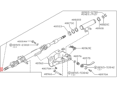 1982 Nissan Stanza Steering Column - 48810-D1400