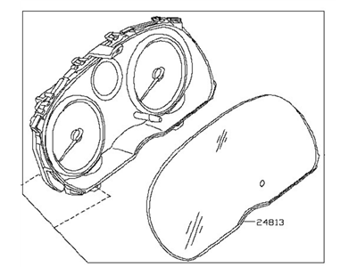 Nissan 24810-ET065 Speedometer Instrument Cluster