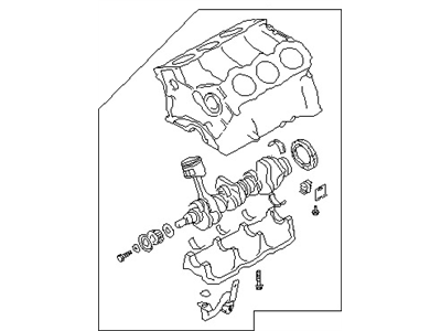 Nissan 10103-85EA0 Engine Assy-Short