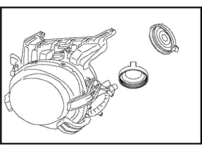 Nissan 26075-3YM2A Headlamp Housing Assembly, Driver Side