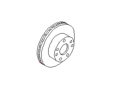 1989 Nissan Maxima Brake Disc - 40206-88E01