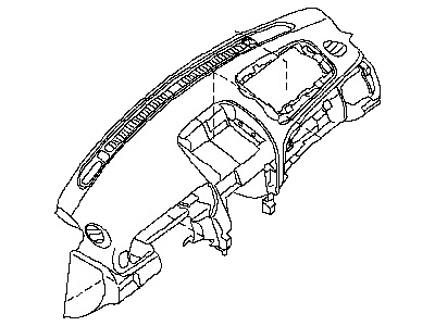 Nissan 68200-6Z502 Panel & Pad Assy-Instrument