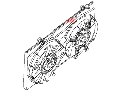 Nissan 21481-ET000 Motor & Fan Assy-With Shroud