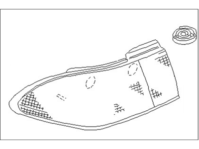 1998 Nissan Sentra Back Up Light - 26554-9B625