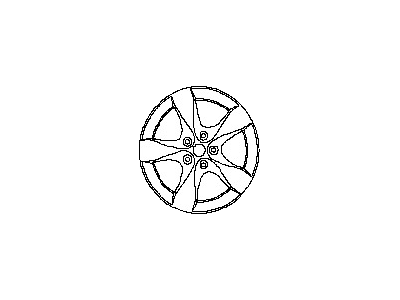 Nissan 40300-ZW81A Aluminum Wheel