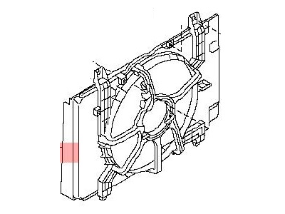 Nissan Cube Fan Shroud - 21483-1FA0A