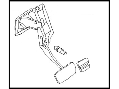 Nissan 46501-ZB705 Pedal Assy-Brake W/Bracket