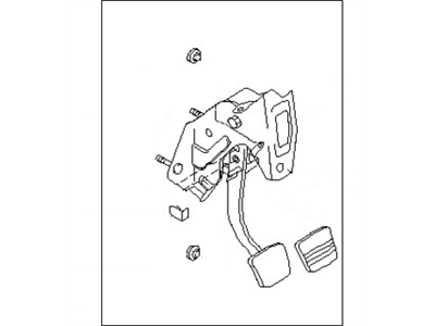 Nissan 46503-3Z000 Pedal Assy-Clutch W/Bracket