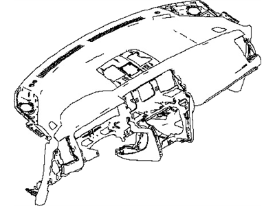 Nissan 68200-1GR3A Panel & Pad Assy-Instrument