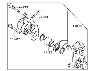 Nissan Altima Brake Caliper Repair Kit - 44011-JA01B