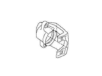 Nissan 44011-7S000 CALIPER Assembly-Rear LH,W/O Pads Or SHIMS