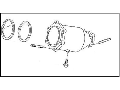 2001 Nissan Pathfinder Catalytic Converter - B08A1-5W500