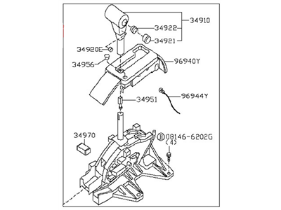 Nissan 34901-ZP30B Transmission Control Device Assembly