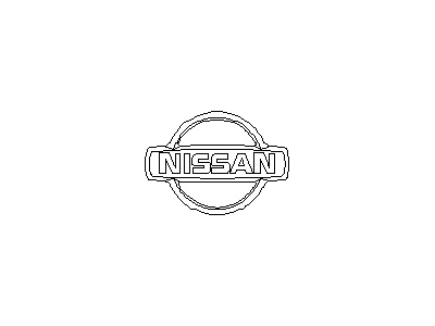 Nissan 65890-8Z300 Emblem-Radiator Grille