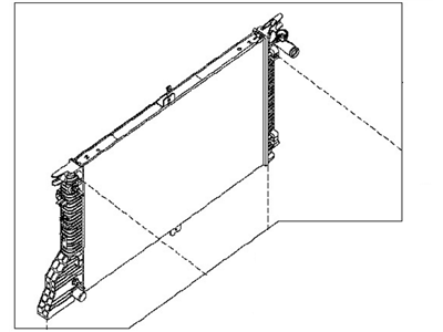 Nissan 21460-EZ40A Radiator Assy