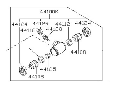 Nissan 44100-60A10 Cylinder Wheel