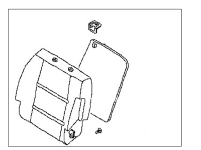 Nissan 87600-ZC101 Back Assembly-Front Seat With Side Air Bag