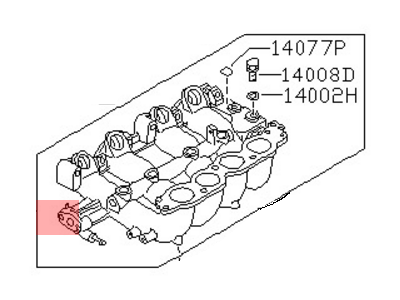 Nissan 14001-62J00 Manifold Assy-Intake