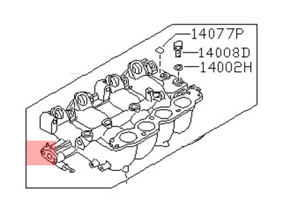 1994 Nissan Sentra Intake Manifold - 14001-62J10