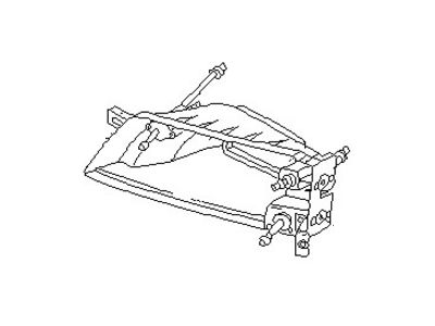 Nissan 26016-W2400 Headlamp Housing Assembly, Driver Side