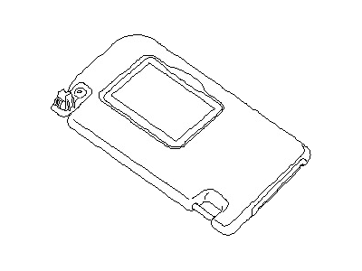 Nissan 96400-EA200 Right Sun Visor Assembly