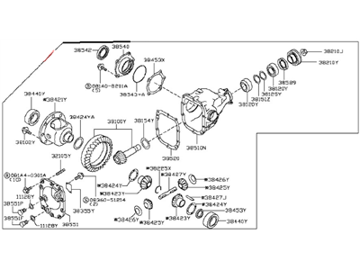 2021 Nissan GT-R Differential - 38500-AR51A