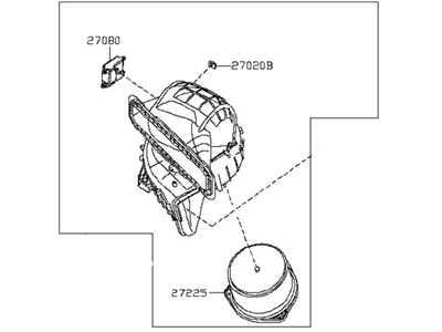 Nissan Altima Blower Motor - 27200-3TA0A