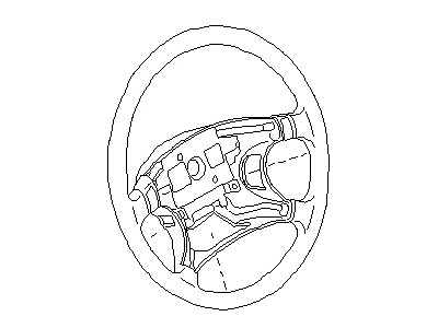 1996 Nissan Altima Steering Wheel - 48430-1E705