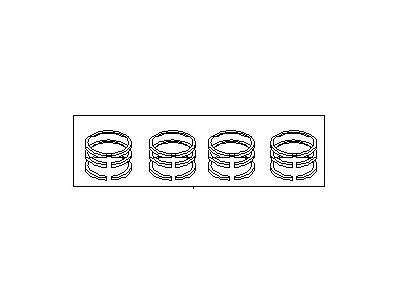 1987 Nissan Stanza Piston Ring Set - 12033-04E10