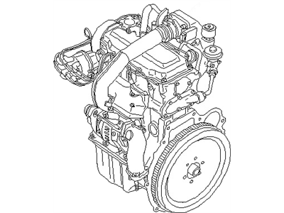 Nissan 10100-24F63 Engine ASY-W/CLUTCH