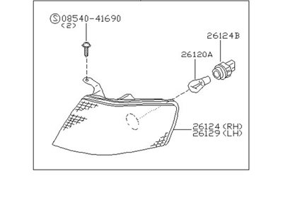 1999 Nissan Altima Side Marker Light - 26125-9E025