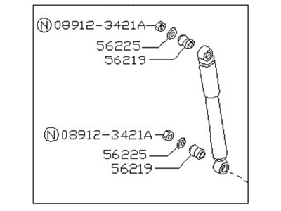 Nissan 56210-S4325 ABSORBER Shock Kt