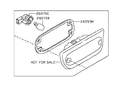 Nissan 26590-3LM0A Stop Lamp Assembly-High Mounting