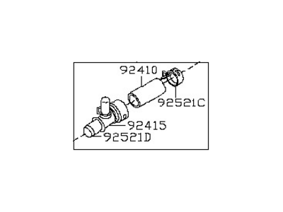 Nissan 92408-EA000 Hose Assembly-Heater