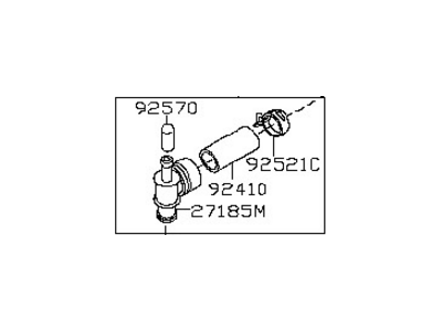 Nissan 92411-1LA0A Hose-Heater, Outlet