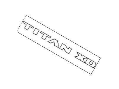 2019 Nissan Titan Emblem - 80892-EZ00B