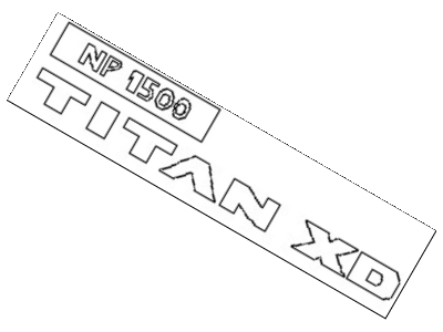 2020 Nissan Titan Emblem - 80892-EZ00A