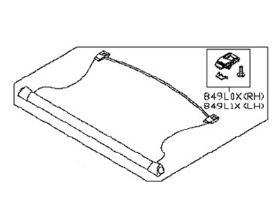 Nissan 84982-1EA0A TONNEAU Cover Assembly