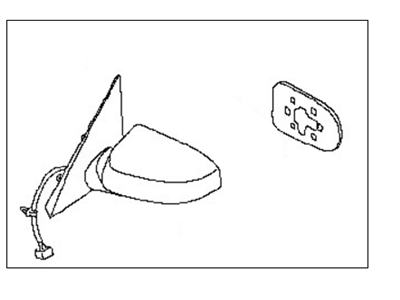 Nissan 96301-ZK33E Mirror Assembly-Outside RH