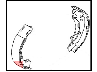 Nissan D4060-1HL0B Shoe Set-Rear Brake